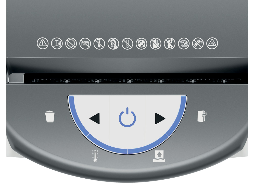 DESTRUCTORA DE DOCUMENTOS LEITZ OPTIMAX 225 HOME OFFICE P5 CAPACIDAD CORTE 6 HOJAS DESTRUYE GRAPAS CLIPS 15
