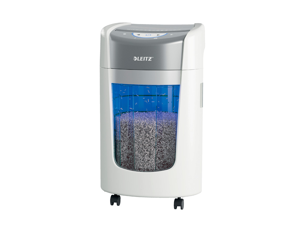 DESTRUCTORA DE DOCUMENTOS LEITZ OPTIMAX 225 HOME OFFICE P5 CAPACIDAD CORTE 6 HOJAS DESTRUYE GRAPAS CLIPS 15