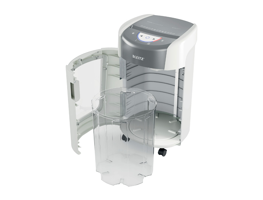 DESTRUCTORA DE DOCUMENTOS LEITZ OPTIMAX 225 HOME OFFICE P5 CAPACIDAD CORTE 6 HOJAS DESTRUYE GRAPAS CLIPS 15