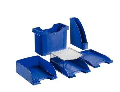 BANDEJA SOBREMESA LEITZ PLUS JUMBO OPACA COLOR AZUL 255X357X103 MM