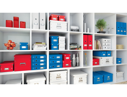 CAJA ALMACENAMIENTO LEITZ CLICK&STORE WOW CARTON RECICLADO COLOR BLANCO 281X200X369 MM