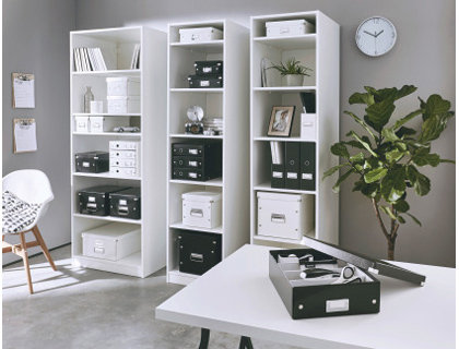 CAJA ALMACENAMIENTO LEITZ CLICK&STORE WOW CARTON RECICLADO COLOR BLANCO 281X200X369 MM