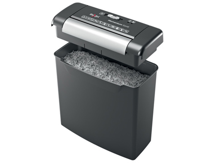 DESTRUCTORA DE DOCUMENTOS REXEL MOMENTUM S206 CAPACIDAD DE CORTE 6 HOJAS DESTRUYE GRAPAS Y CLIPS