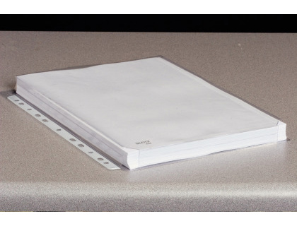 FUNDA MULTITALADRO LEITZ CON FUELLE DIN A4 CON REFUERZO 170 MC CRISTAL PACK DE 10 UNIDADES