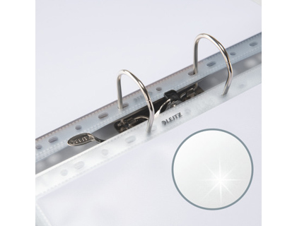 FUNDA MULTITALADRO LEITZ CON FUELLE DIN A4 180 MC CRISTAL PACK DE 5 UNIDADES