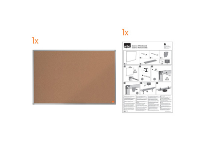 TABLERO DE ANUNCIOS NOBO ESSENCE CORCHO MARCO ALUMINIO 2000X1000 MM