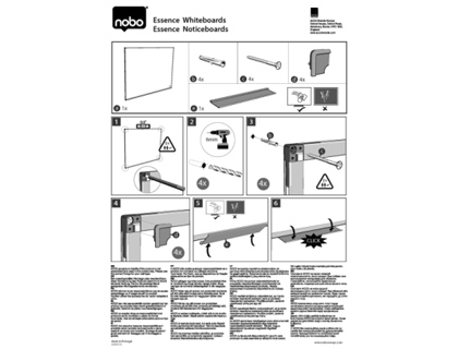 TABLERO DE ANUNCIOS NOBO ESSENCE CORCHO MARCO ALUMINIO 2000X1000 MM