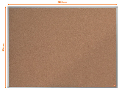 TABLERO DE ANUNCIOS NOBO ESSENCE CORCHO MARCO ALUMINIO 1200X900 MM