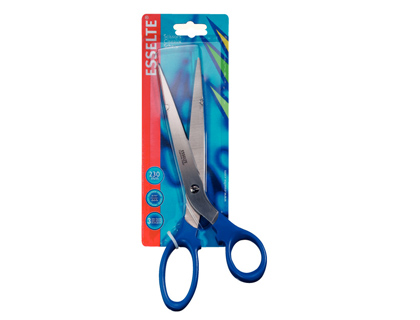 TIJERA ESSELTE GAMA PREMIUN 200 MM ACERO INOXIDABLE MANGO ERGONOMICO COLOR AZUL