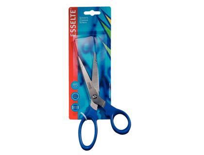 TIJERA ESSELTE GAMA PREMIUN 200 MM ACERO INOXIDABLE MANGO ERGONOMICO COLOR AZUL