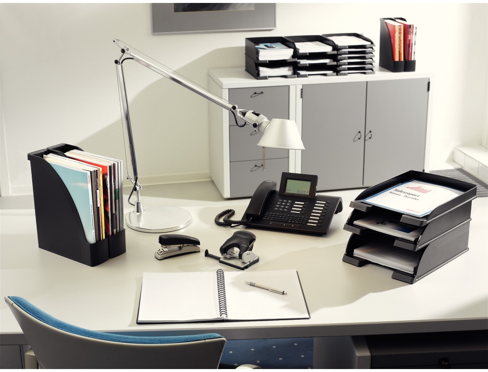 BANDEJA SOBREMESA LEITZ PLUS STANDAR COLOR NEGRO
