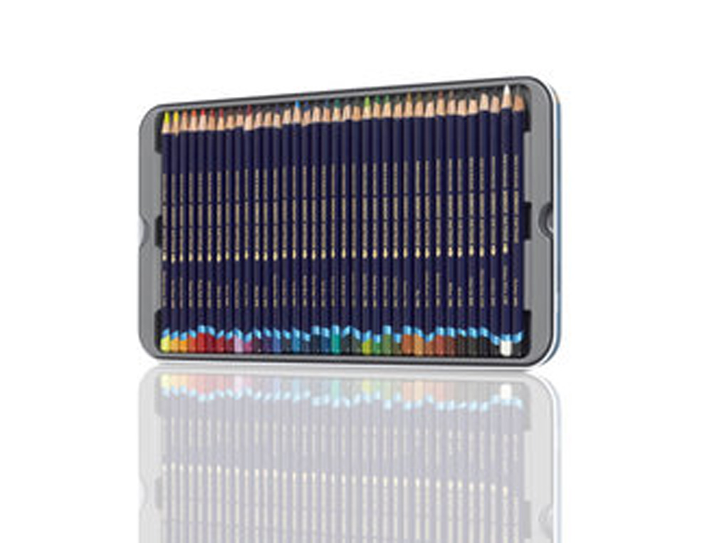 LAPICES DE COLORES DERWENT INKTENSE CAJA METALICA 36 UNIDADES COLORES SURTIDOS