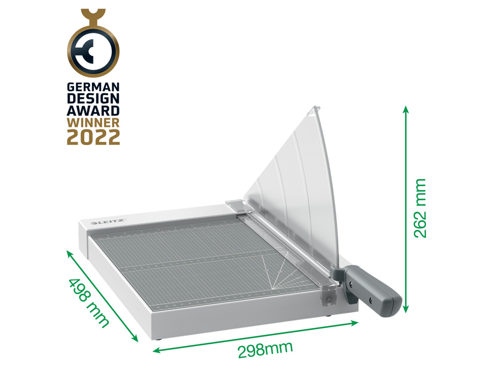 GUILLOTINA LEITZ MANUAL HOME DIN A4 LARGO DE CORTE 330 MM CAPACIDAD 8 HOJAS
