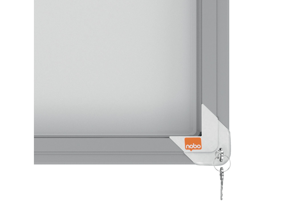 VITRINA DE ANUNCIOS NOBO PREMIUM PLUS CON PUERTA CORREDERA FONDO MAGNETICO 18 X DIN A4 HOJAS 997X1412X54 MM