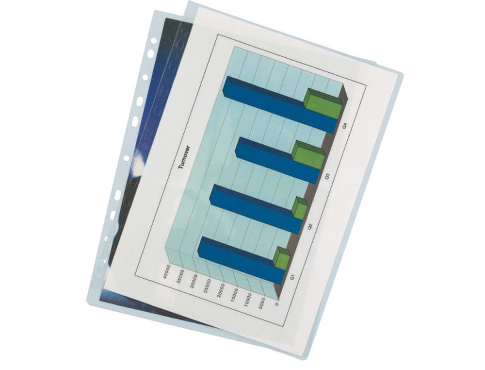 BOLSA DE PLASTIFICAR LEITZ DIN A4 MULTITALADRO 125 MC CAJA DE 100 UNIDADES