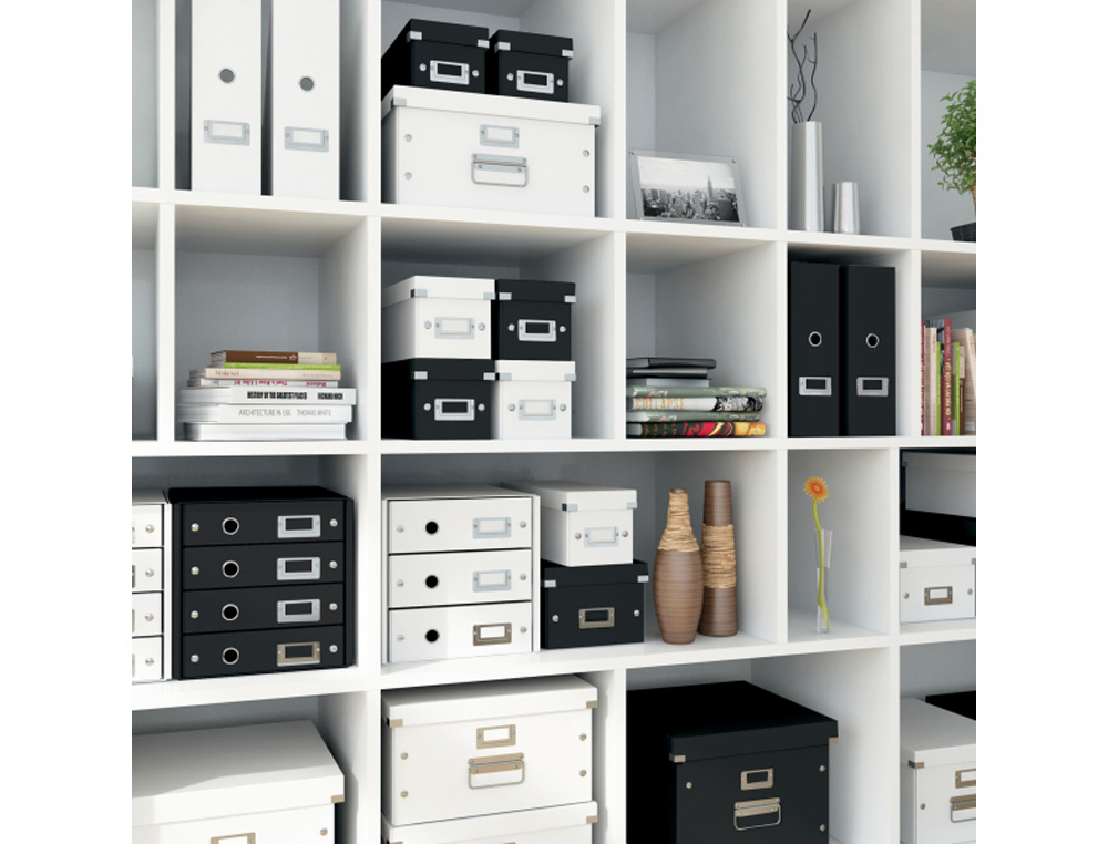 FICHERO CAJONES DE SOBREMESA LEITZ CLICK&STORE 4 CAJONES COLOR NEGRO 290X283X360 MM
