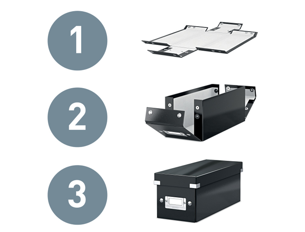 CAJA DE ALMACENAMIENTO LEITZ CLICK&STORE PEQUEA COLOR BLANCO 216X160X282 MM