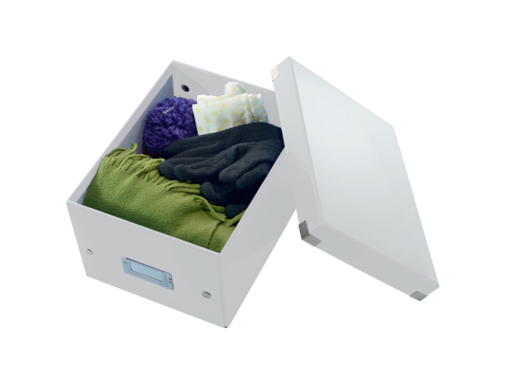 CAJA DE ALMACENAMIENTO LEITZ CLICK&STORE PEQUEA COLOR BLANCO 216X160X282 MM