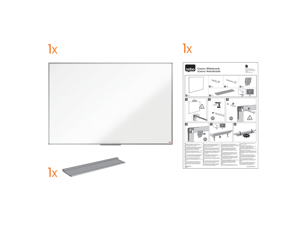 PIZARRA BLANCA NOBO ESSENCE MELAMINA 900X600 MM
