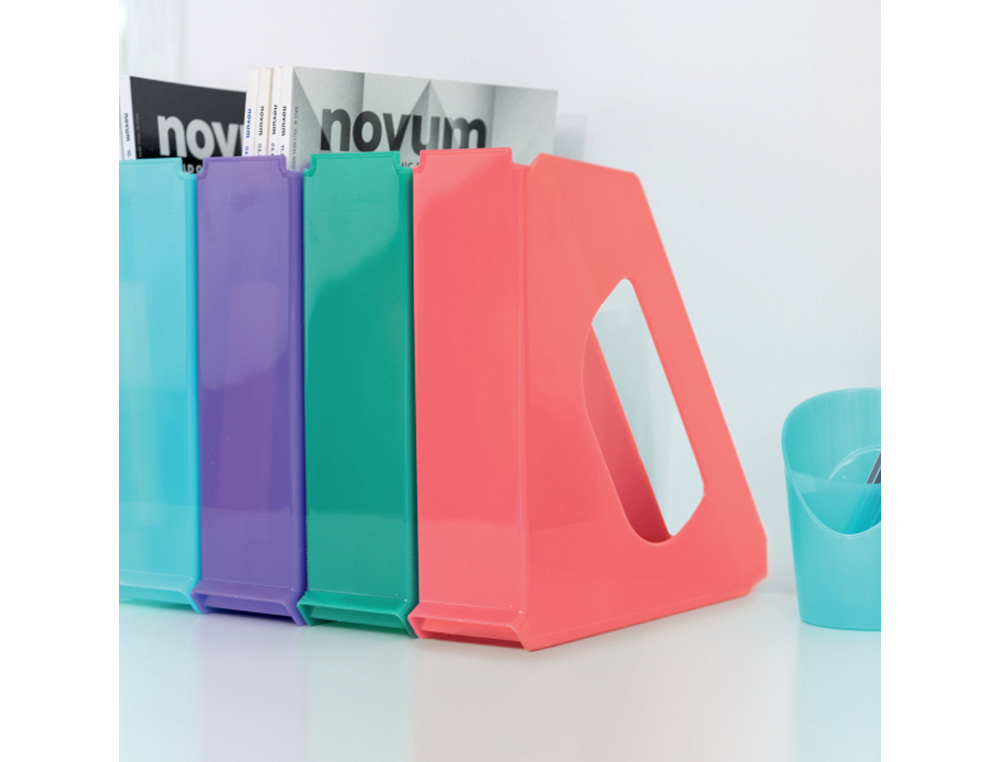 REVISTERO ESSELTE COLOUR'BREEZE PLASTICO COLORES SURTIDOS 72X256X260 MM