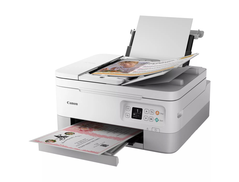 EQUIPO MULTIFUNCION CANON PIXMA TS7451I TINTA COLOR 13 PPM NEGRO/7 PPM COLOR A4 WIFI IMPRESORA ESCANER COPIADORA