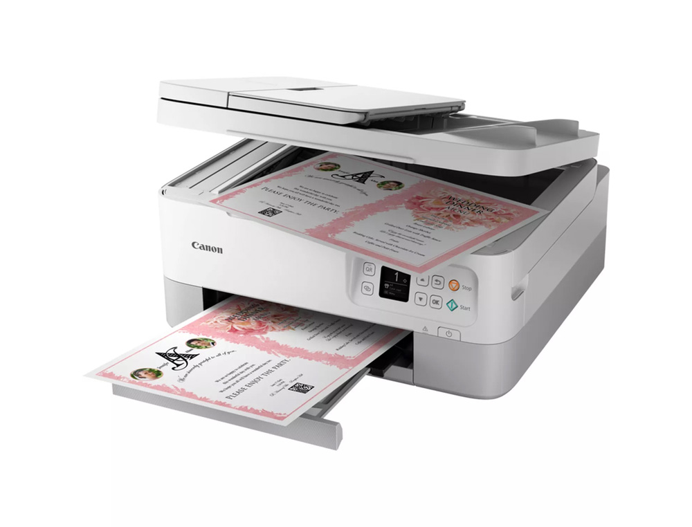 EQUIPO MULTIFUNCION CANON PIXMA TS7451I TINTA COLOR 13 PPM NEGRO/7 PPM COLOR A4 WIFI IMPRESORA ESCANER COPIADORA