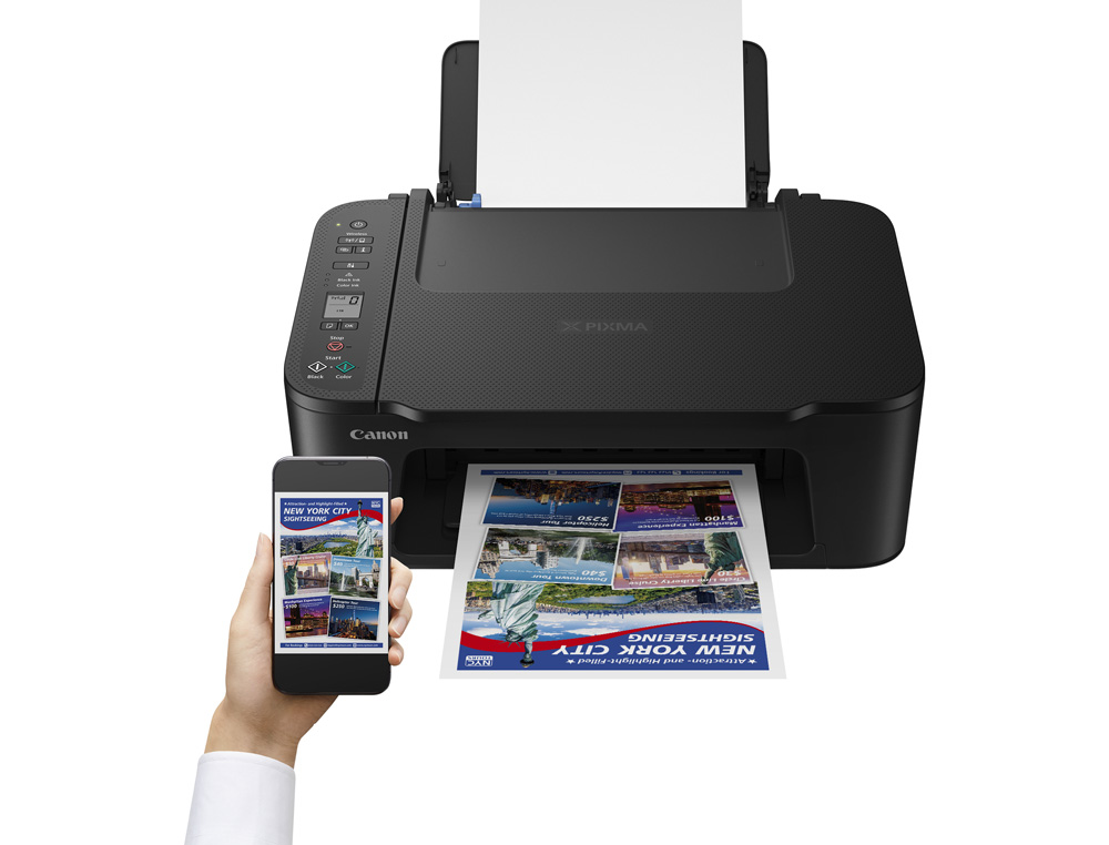 EQUIPO MULTIFUNCION CANON PIXMA TS3750I TINTA COLOR 7 PPM NEGRO / 4 PPM COLOR A4 WIFI IMPRESORA ESCANER