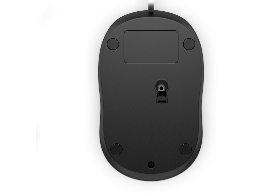 RATON HP 1000 INALAMBRICO OPTICO 1200 DPI 3 BOTENES CON CABLE COLOR NEGRO