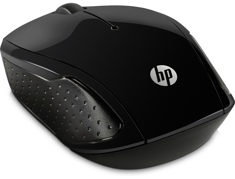 RATON HP 200 INALAMBRICO OPTICO 1000 DPI 2 BOTENES COLOR NEGRO