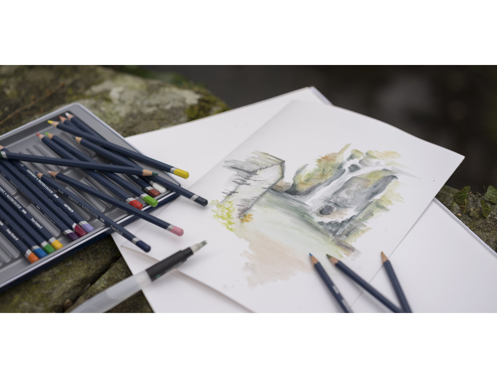 LAPICES DE COLORES DERWENT WATERCOLOUR CAJA METALICA 24 UNIDADES COLORES SURTIDOS
