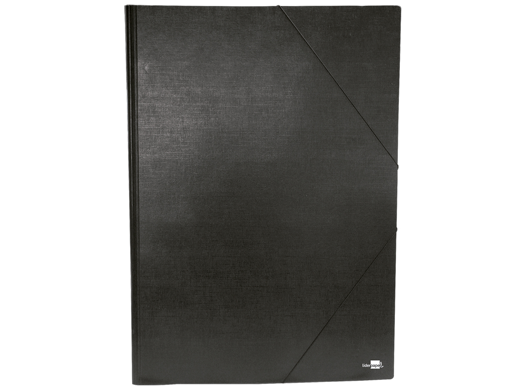 CARPETA PLANOS LIDERPAPEL A2 CARTON GOFRADO N 12 NEGRO