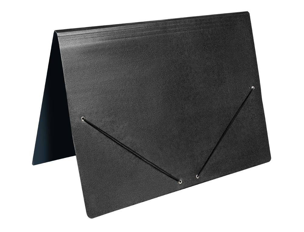 CARPETA PLANOS LIDERPAPEL A2 CARTON GOFRADO N 12 NEGRO