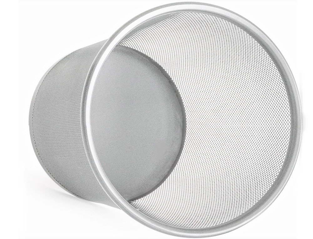 PAPELERA METALICA Q-CONNECT REJILLA GRIS 190X260X235 MM