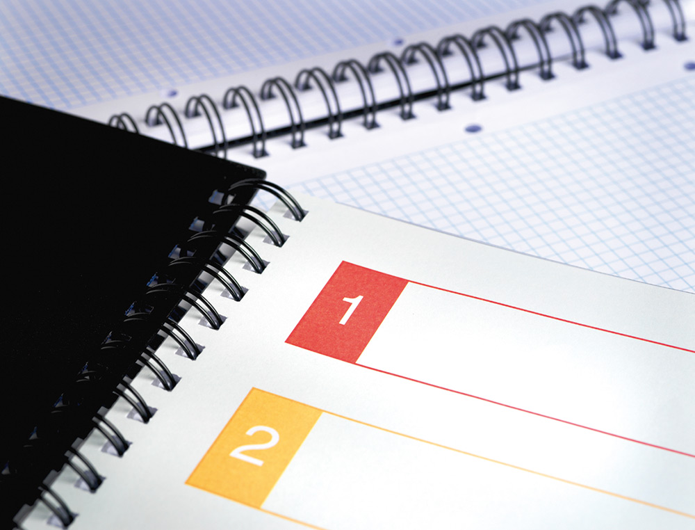 CUADERNO ESPIRAL LIDERPAPEL A4 MICRO EXECUTIVE TAPA PLASTICO 100H 80GR CUADRO 5MM 5 SEP ARADORES CON GOMILLA AZUL