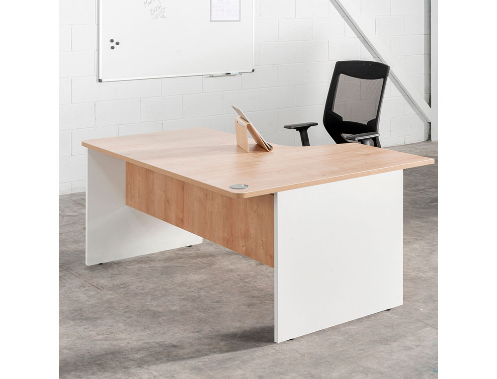 ALA PARA MESA ROCADA SERIE WORK 100X60 DERECHA O IZQUIERDA ACABADO AA01 HAYA/HAYA