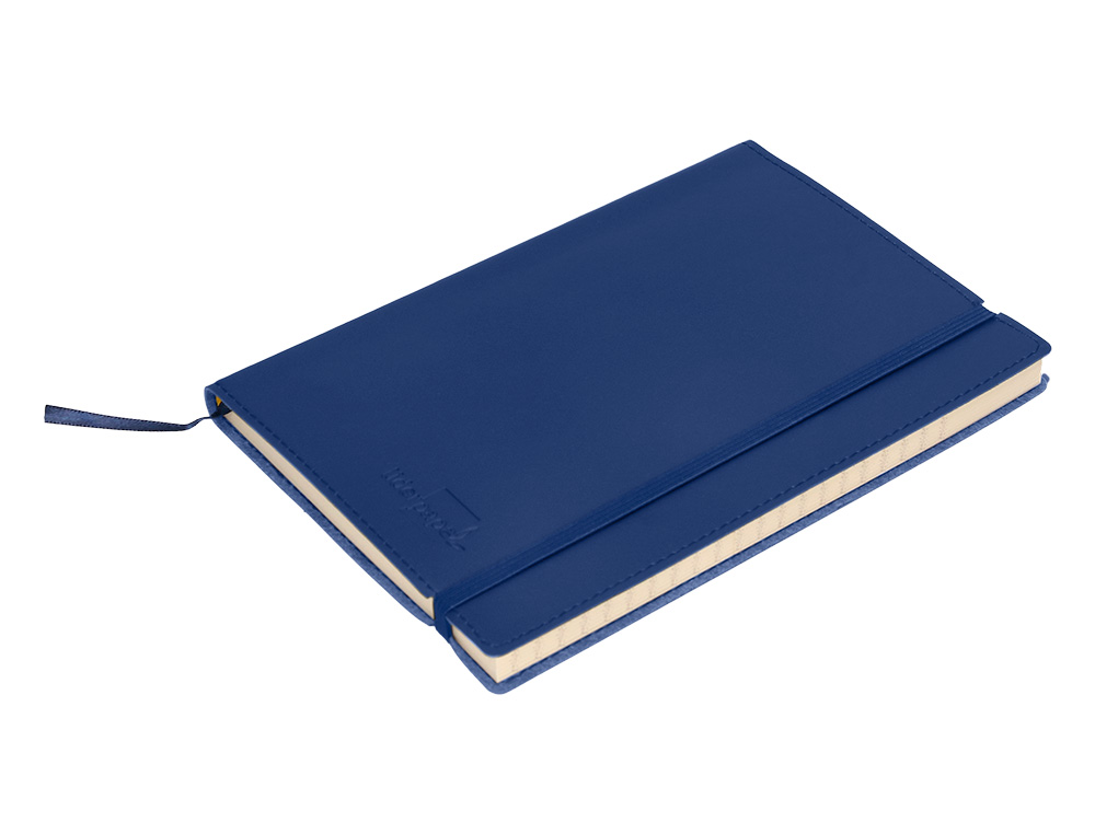 LIBRETA INDICE LIDERPAPEL SIMILPIEL A6 120 HOJAS 70GR COLOR AZUL