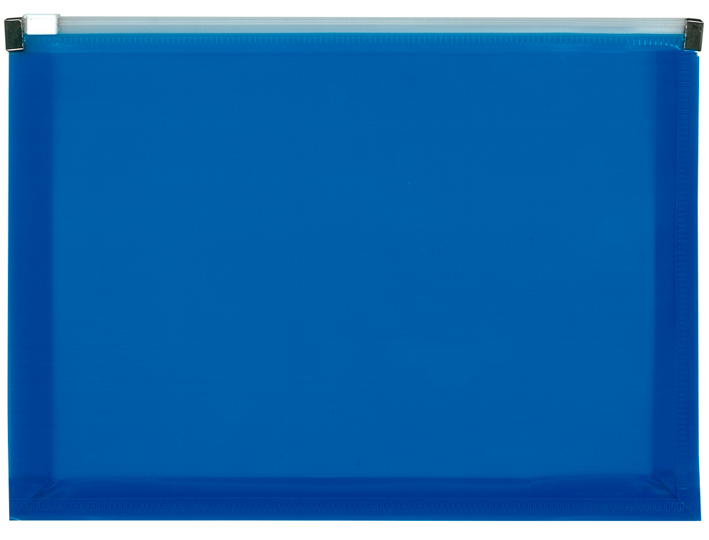 CARPETA DOSSIER LIDERPAPEL A5 CIERRE DE CREMALLERA AZUL