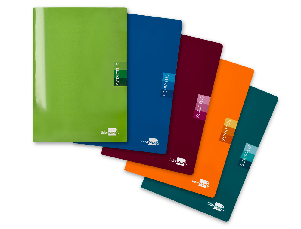 LIBRETA LIDERPAPEL SCRIPTUS A4 48 HOJAS 90GR CUADRO 4MM CON MARGEN
