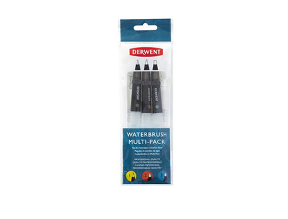 PINCEL DE AGUA DERWENT SET DE 3 UNIDADES