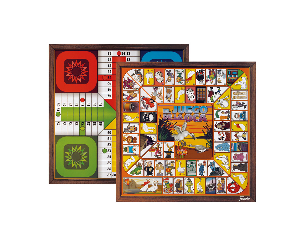 PARCHIS CON OCA FOURNIER 4 JUGADORES 40X40 CM