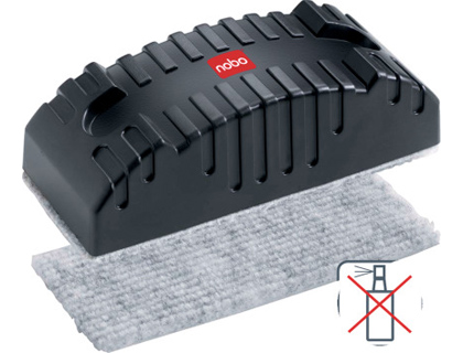 BORRADOR NOBO MAGNETICO PARA PIZARRA BLANCA COLOR NEGRO 60X138X45 MM