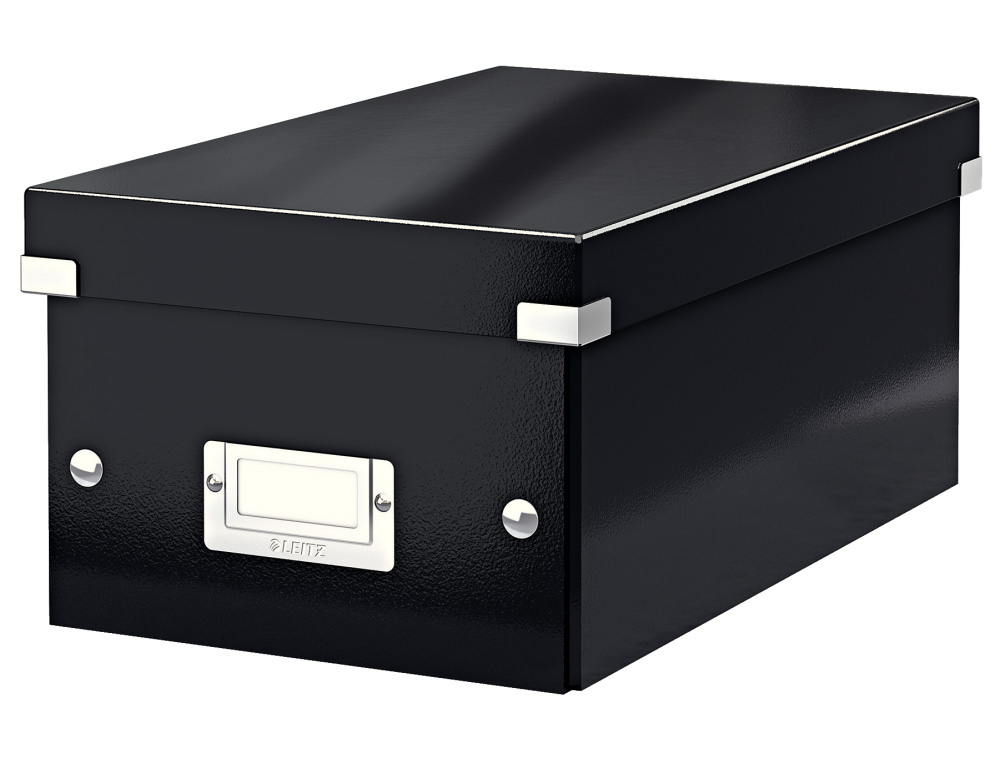 CAJA ALMACENAMIENTO LEITZ CLICK & STORE DVD BOX COLOR NEGRO 206X147X352 MM