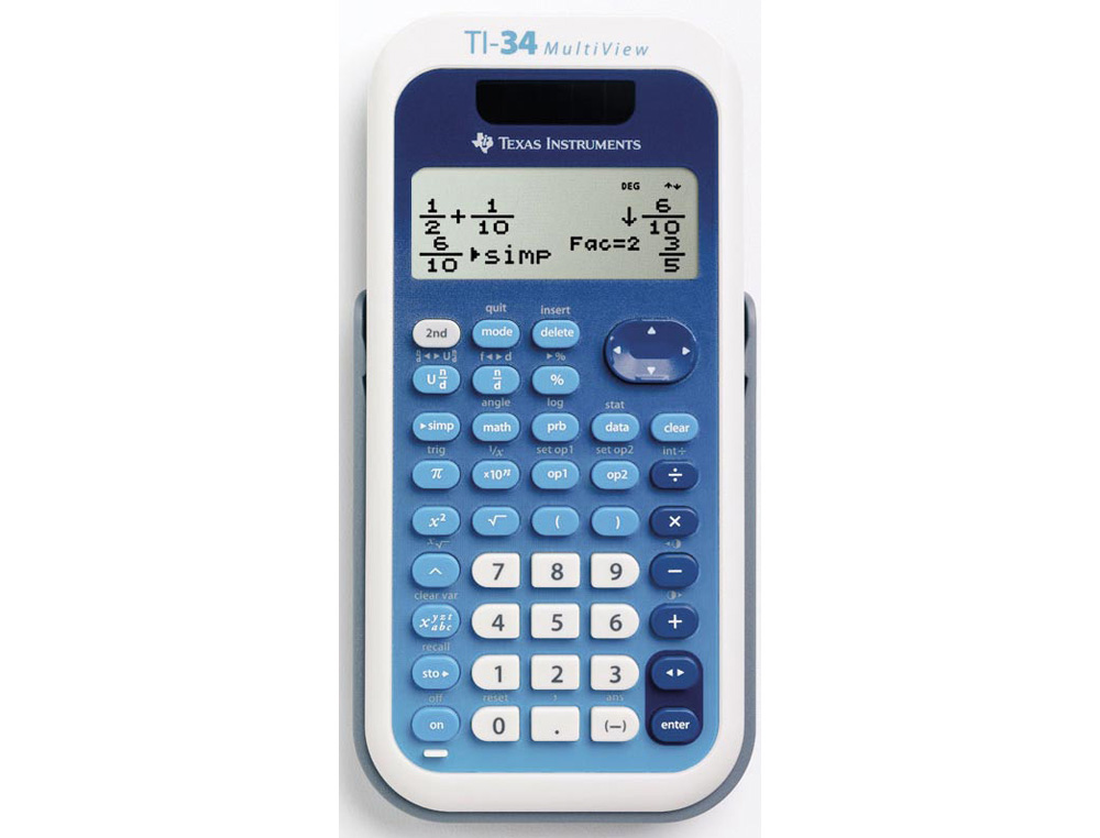 CALCULADORA CIENTIFICA TEXAS INSTRUMENTS TI-34 MULTIVIEW 2 LINEAS 16 DIGITOS