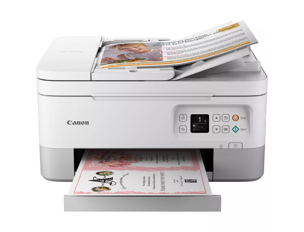 EQUIPO MULTIFUNCION CANON PIXMA TS7451I TINTA COLOR 13 PPM NEGRO/7 PPM COLOR A4 WIFI IMPRESORA ESCANER COPIADORA