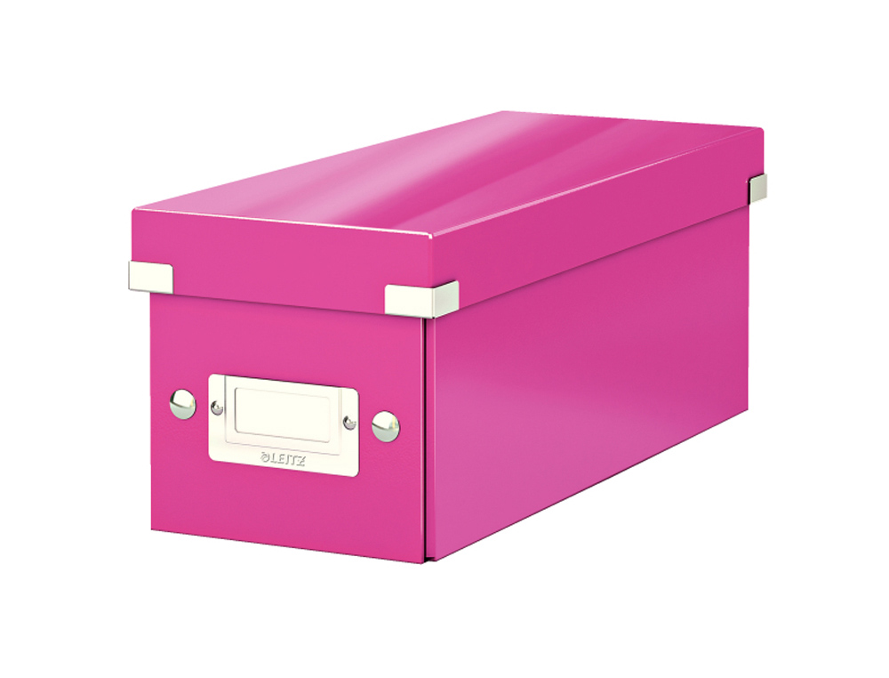 CAJA LEITZ CLICK&STORE CD BOX COLOR FUCSIA 143X147X352 MM