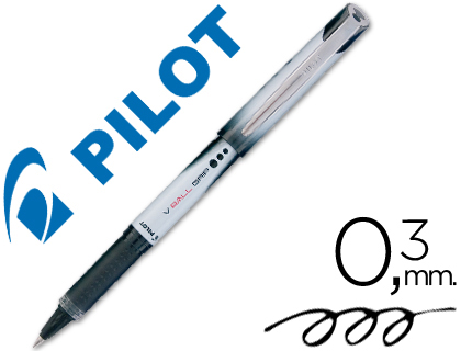 ROTULADOR PILOT ROLLER V-BALL GRIP NEGRO 0.5 MM
